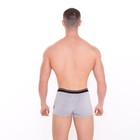 Трусы мужские боксеры «Лев», цвет серый меланж, размер 48 9599199