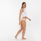 Трусы женские слипы бесшовные, цвет бежевый, размер 48 (L) - фото 24123982