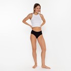 Трусы женские слипы бесшовные, цвет чёрный, размер 44 (S) - фото 22153329