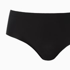 Трусы женские слипы бесшовные, цвет чёрный, размер 52 (2XL) - фото 22153366