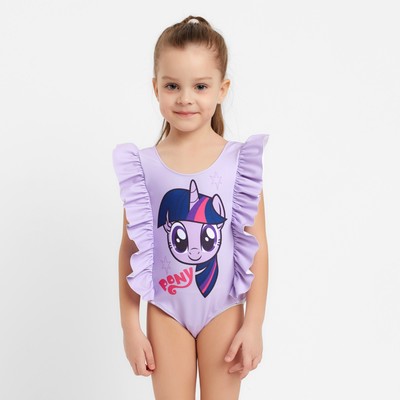 Купальник детский «Искорка», My Little Pony, рост 104 см, лиловый