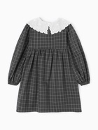 Платье школьное для девочки с воротником чёрное KAFTAN: School collection, размер 34 (122-128 см) - Фото 12