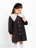 Платье школьное для девочки с воротником чёрное KAFTAN: School collection, размер 34 (122-128 см) - Фото 7