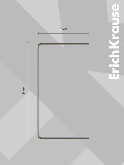 Скобы омеднённые №10, ErichKrause, для степлера, 1000 шт., цветные