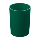 Подставка-стакан для пишущих принадлежностей Стамм "Лидер", круглая, зеленая - фото 9278652