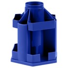 Подставка-органайзер для канцелярии СТАММ "Maxi Desk", пластиковая, вращающаяся, синяя - Фото 2