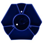 Подставка-органайзер для канцелярии СТАММ "Maxi Desk", пластиковая, вращающаяся, синяя - фото 9597536