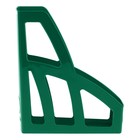 Лоток для бумаг вертикальный СТАММ "Лидер", зеленый, ширина 75мм - Фото 4