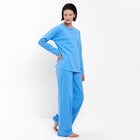 Пижама женская (джемпер, брюки) MINAKU: Home collection цвет голубой, р-р 42 - Фото 5
