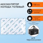 Аккумулятор холода, гелевый хладоэлемент для термосумки, 100 мл, до 20 ч - Фото 1