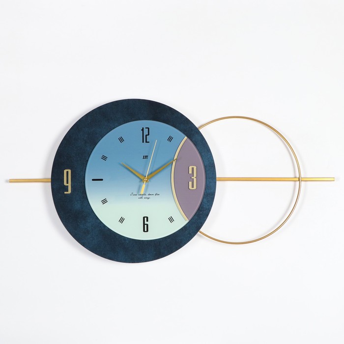 Часы настенные интерьерные «Планета», дискретный ход, 80×40 см, d=29 см, от батарейки 1хАА - Фото 1