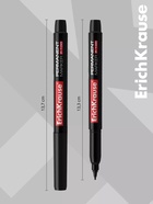 Маркер перманентный ErichKrause P-100, 0.5-1.2 мм, чернила на спиртовой основе светостойкие, водостойкие без ксилола, чёрный - Фото 3