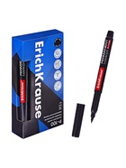 Маркер перманентный ErichKrause P-100, 0.5-1.2 мм, чернила на спиртовой основе светостойкие, водостойкие без ксилола, чёрный - Фото 7