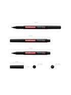 Маркер перманентный ErichKrause P-100, 0.5-1.2 мм, чернила на спиртовой основе светостойкие, водостойкие без ксилола, чёрный - Фото 9