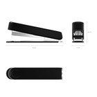 Степлер канцелярский № 10 ErichKrause, до 15 листов, встроенный антистеплер, чёрный - Фото 4