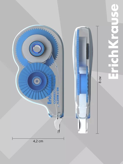 Корректирующая лента 4.2 мм × 5 м, ErichKrause Arctic white, супер-белая, европодвес
