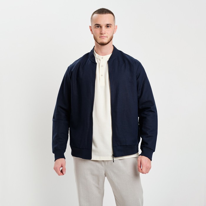Жакет мужской, цвет тёмно-синий, размер 52 62180
