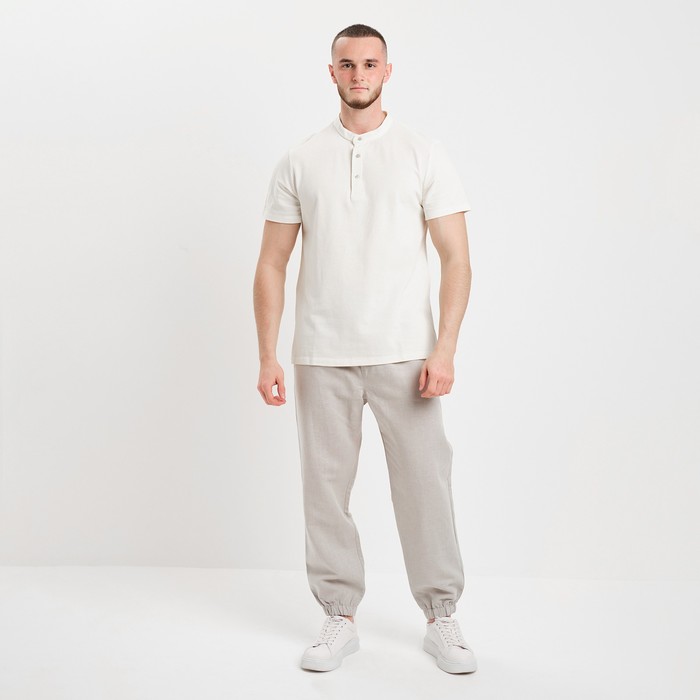 Брюки мужские, цвет светло-серый, размер 52 рост 176 62184