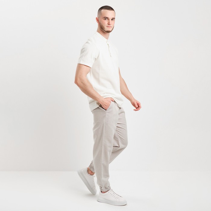 Брюки мужские, цвет светло-серый, размер 56 рост 188 62188