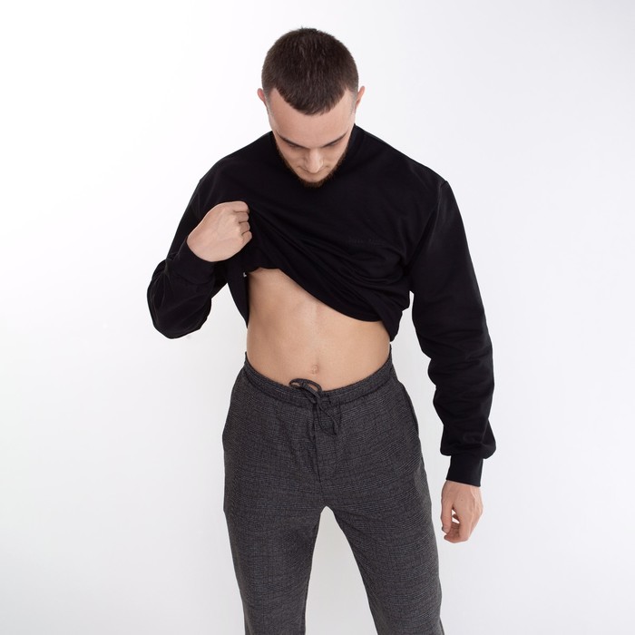 Брюки мужские, цвет серый, размер 54 рост 176 62195