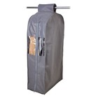 Чехол для одежды на молнии Polini Home, 60х30х120 см, цвет серый - Фото 1