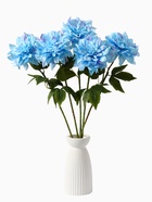 Цветы искусственные "Георгин Пигми" 11х60 см, голубой - фото 809136014