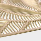 Набор салфеток сервировочных на стол Доляна «Листопад», 4 шт., 45×30 см, цвет золотой - Фото 4