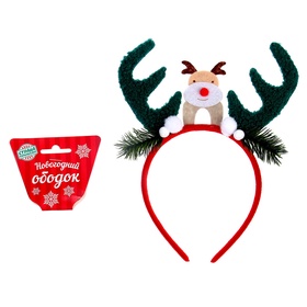 Ободок новогодний карнавальный «Рожки»