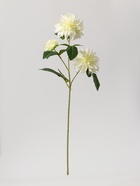 Цветы искусственные "Георгин садовый галант" 11х61 см, белый - фото 809155235