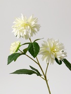 Цветы искусственные "Георгин садовый галант" 11х61 см, белый - фото 809155236