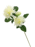 Цветы искусственные «Георгин садовый галант», 11×61 см, белые  (артикул 9229353)  большой выбор товаров оптом и в розницу по низким ценам с доставкой