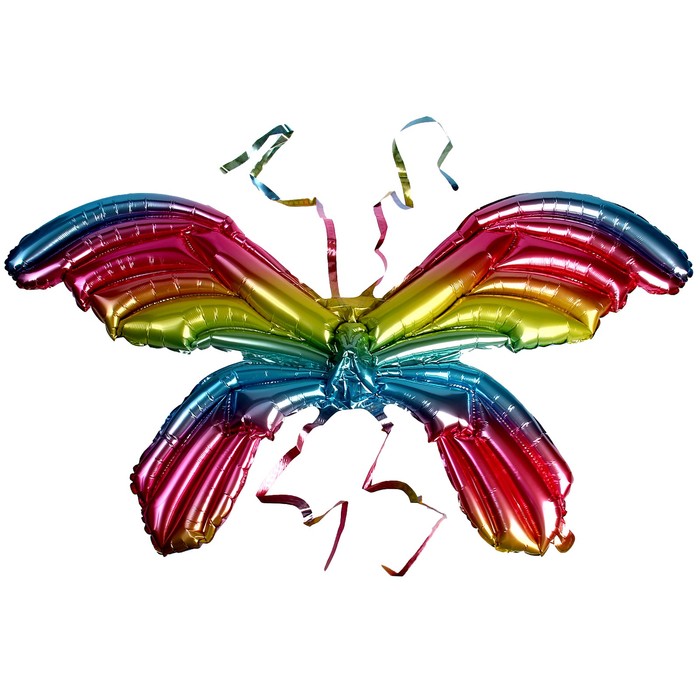 Фольгированные крылья «Бабочка», 122 см., градиент - Фото 1