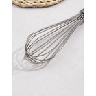 Венчик для взбивания с толстыми струнами KONFINETTA, 31 см, цвет серебряный - Фото 4