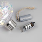 Ёлочный шар «Ретро», батарейки, 5 LED, свечение тёплое белое - Фото 3