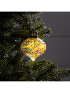 Ёлочный шар «Ретро», 9 см, 5 LED, от батареек, свечение тёплое белое - Фото 4