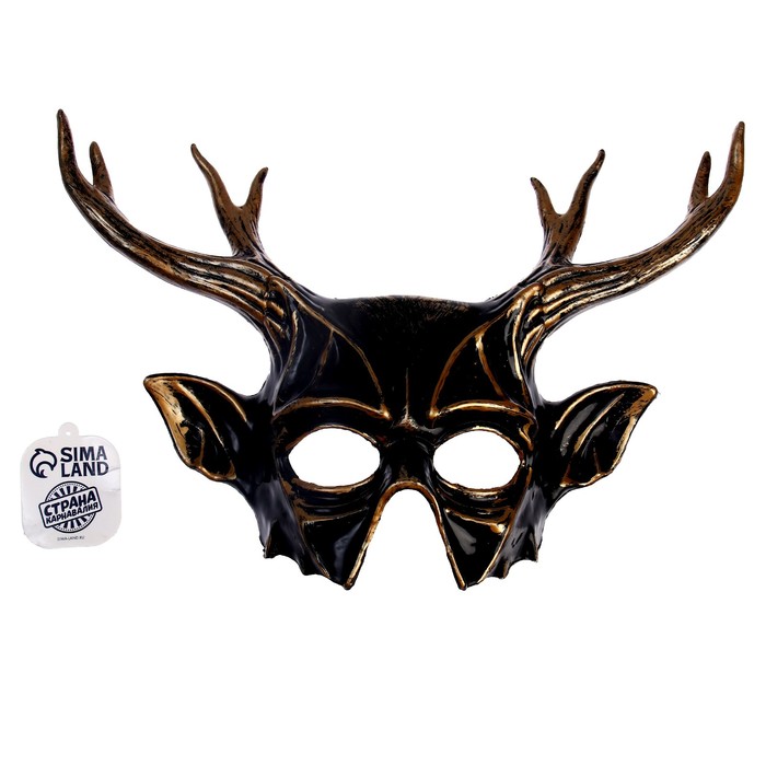 Карнавальная маска «Рога» - Фото 1