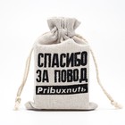 Мешочек подарочный для украшений, подарков и трав, текстиль «Повод выпить», 12×8 см - Фото 1