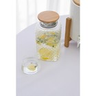 Кувшин BellaTenero «Эко», 1.5 л, с бамбуковой крышкой, стекло, прозрачный - Фото 8