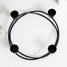 Подсвечник металл на 4 свечи "Хоровод" d-2,5 см чёрный 19х19х7 см - фото 25496601