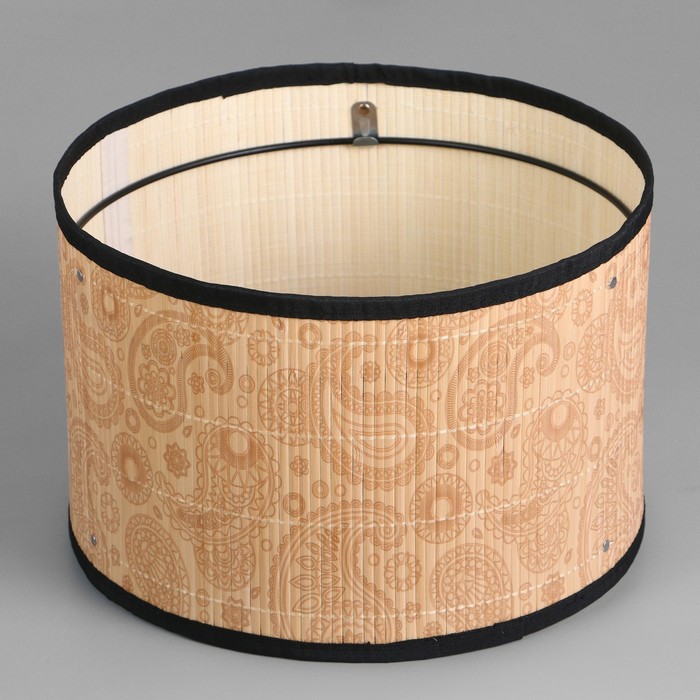 Абажур для лампы, торшера BayerLux «Пейсли», Е27, белый, 30×30×20 см - Фото 1