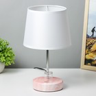 Настольная лампа «Аэлита» 1×40 Вт E14 розовый 18×18×31 см RISALUX - Фото 1