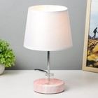 Настольная лампа "Аэлита" 1х40Вт E14 розовый 18х18х31см - фото 805454189