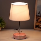 Настольная лампа "Аэлита" 1х40Вт E14 розовый 18х18х31см - фото 805454190