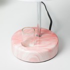 Настольная лампа «Аэлита» 1×40 Вт E14 розовый 18×18×31 см RISALUX - Фото 5