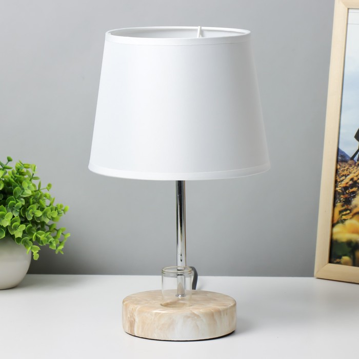 Настольная лампа «Аэлита» 1×40 Вт E14 оранжевый 18×18×31 см RISALUX - Фото 1