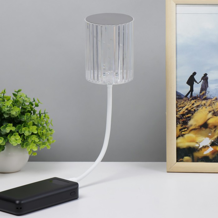 Светильник «Оланди» LED сенсорный 3000-6000К 5 Вт USB 10×10×15 см RISALUX - Фото 1