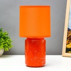 Настольная лампа "Верона" E14 40Вт оранжевый 13х13х27 см RISALUX - фото 319403699