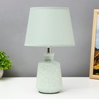 Настольная лампа "Мила" E14 40Вт мятный 20х20х33 см RISALUX - Фото 1