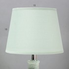 Настольная лампа "Мила" E14 40Вт мятный 20х20х33 см RISALUX - Фото 6