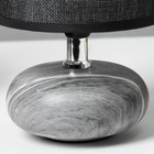 Настольная лампа "Стоун" E14 40Вт черный 15х15х20 см RISALUX - фото 24597514